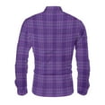 thumbnail image 7 of FDGIU Men's Fall Flannel Shirt - Button Down Plaid, Slim Fit Cozy Long Sleeve Fall Winter Layering Piece with Pocket, 7 of 7