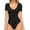 Black-V Neck, variant on Body Suit Tummy Control Bodysuit Deep V Neck Short Sleeve Tops Black Bodysuits for Women Clothing