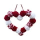thumbnail image 3 of Guirnalda navideña con forma de corazón, decoración navideña creativa para compromiso Rojo y blanco, 3 of 9