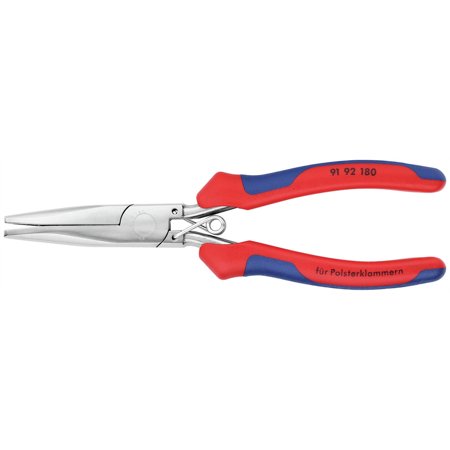UPC: 0843221022075 | Knipex 9192180 7-1/4 in. Hog Ring Upholstery Pliers