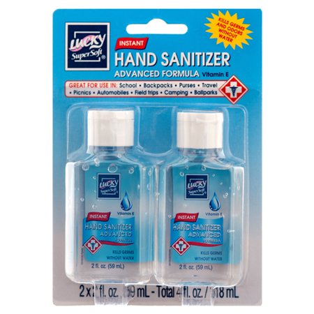 New 350394 Hand Sanitizer 2 Pack 2 Oz Each Vitamin E Lucky 24