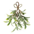 thumbnail image 2 of Mistletoe Simulated Christmas oak Frosted Mistletoe For Doorway Hanging Mistletoe Ornament Kissing Glitter Leaf Hanging Decoratio, 2 of 6