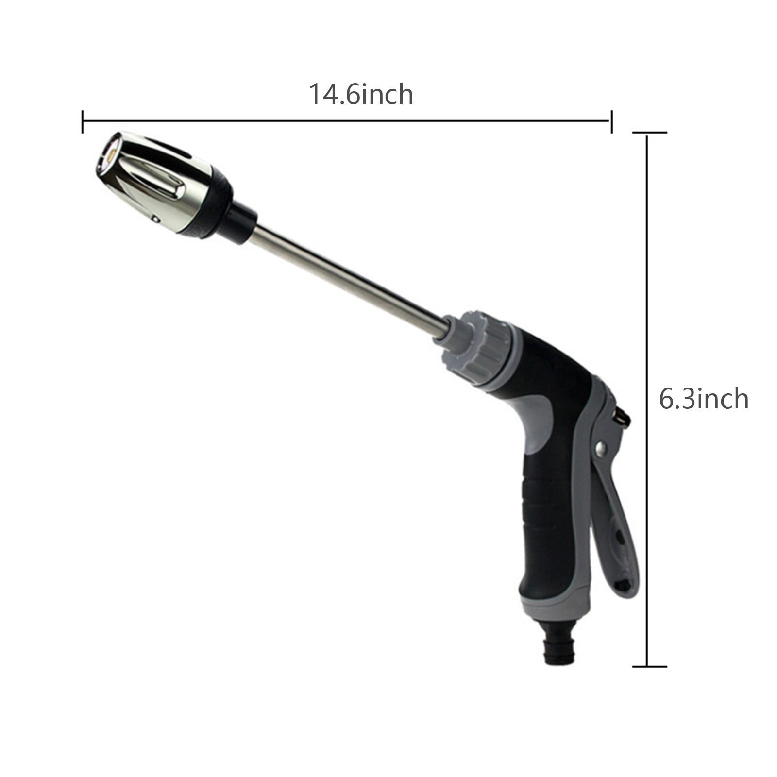 Portable High Pressure Car Wash Nozzle, Multi-Function Garden Hose Nozzle with 360° Rotating Three Spray Modes for Car & Garden Cleaning