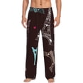 thumbnail image 1 of Fotbe Eiffel Tower Pantalones de Pijama para Hombre, Pantalones de Dormir, Pantalones de Casa con Cintura Ajustable y Bolsillos-3X-Large, 1 of 6