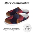 thumbnail image 6 of Xecao Circular Stripes Print Cotton Slippers Fuzzy Warm Cozy Slippers Non Slip House Slippers For Indoor Outdoor Cotton Slippers House Slippers-35/36, 6 of 7