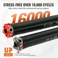 thumbnail image 4 of VEVOR Garage Door Torsion Springs, Pair of 16000 Cycles Garage Door Springs with Non-Slip Winding Bars 0.218 x 2 x 23inch, 4 of 5