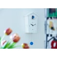 thumbnail image 3 of Reloj de cuco KOOKOO Birdhouse, blanco, diseño moderno con 12 pájaros, 3 of 9