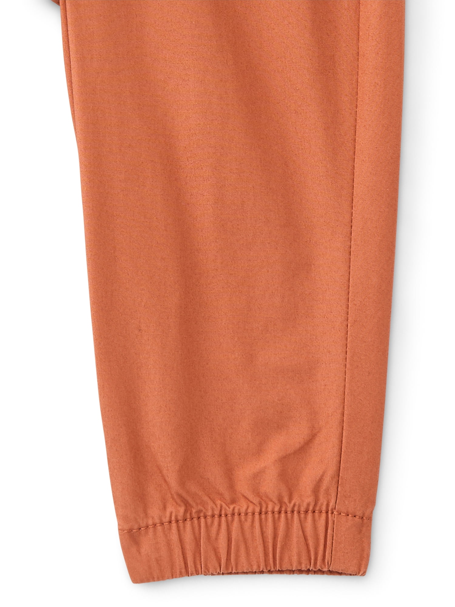 Wonder Nation Baby Boys Cotton Poplin Jogger Pants, Sizes 0M-24M