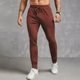 thumbnail image 2 of WEAIXIMIUNG Pantalon Homme Ajusté Travail Homme Rayé Fin Micro Élastique Jambe Étroite Pantalon Décontracté Business Tendance Taille à Cordon Confortable, 2 of 9