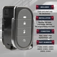 thumbnail image 4 of Keyless Entry Remote Car Key Fob 4btn Replacement Shell Case for Viper Alarm Security System (7146V, 4105V, 5305V, 3305V, 5105V, 3102V, 3305V, 3105V), 4 of 4