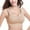 Beige, variant on Clearance! Women's Sports Bra Lace Bralettes Seamless Padded Wirefree Bra for Yoga Fitness Running M-2XL