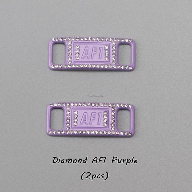 Nuevos dijes de diamantes para zapatos AF1 Cordones para zapatillas Hebilla Cordones de metal de calidad Decoraciones Zapatos de moda AccesoriosFrancia Gao Jinjia LED