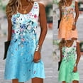 thumbnail image 3 of Zukuco Women's Summer Dresses 2025 Casual Sleeveless Boho Beach Dress Floral Print Tank Loose Sundress, XL, 3 of 5