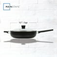 thumbnail image 2 of Mainstays Aluminum Nonstick Jumbo Aluminum Cooker Skillet, 2 of 8