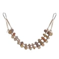 thumbnail image 2 of Columpio y escalera de madera de cuerda Bling Bling Natural para loros Juguete colgante para escalar 1 ud, 2 of 12