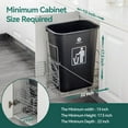 thumbnail image 3 of Adjustable Pull Out Under Cabinet Trash Can Rack Fit 7-11Gal Removable Basket for Kitchen Sink, 3 of 5
