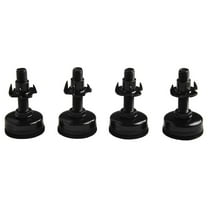 4pcs Adjustable Furniture Leveling Feet Leg Levelers For Cabinets Sofa Tables Chairs Raiser Heavy Duty Height Adjuster 3/8''-16