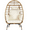 Beige, variant on LEGAHOME Egg Chair, All-Weather PE Rattan Hanging Egg Chair Basket Chair with Stand and Removable Cushion, Wicker Swing Chair Hammock Chair for Indoor and Outdoor Use, Black&Beige