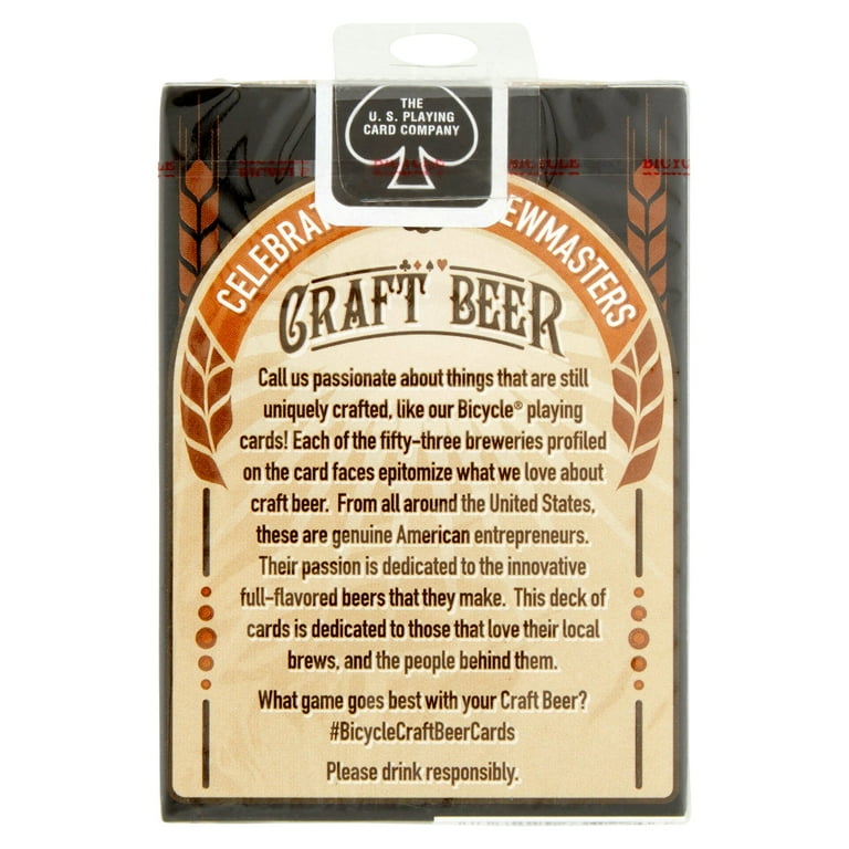 Bicycle Celebrating Brewmasters Craft Beer Playing Cards Walmart