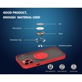 thumbnail image 5 of is Specially Designed for iPhone 12 Pro Max Anti-Fingerprint, Built-in 360° Rotating Ring Bracket Solid and Durable Magnetic car Phone case, Suitable for iPhone 12 Pro Max 6.7inches Women-Red, 5 of 6