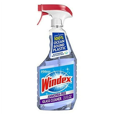Windex Ammonia-Free Glass Cleaner Spray Bottle, Crystal Rain, 23 Fl Oz