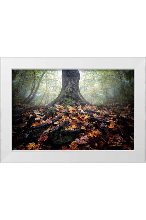 Chen, Cicy 14x11 White Modern Wood Framed Museum Art Print Titled - Autumn