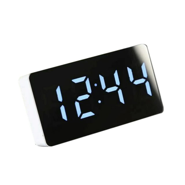 ZENTREE LED Car Alarm Clock Battery Operated Clock Adjustable Cordless