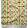thumbnail image 1 of Soimoi Poly Georgette Fabric Text,Tree & Owl Cartoon Fabric Prints by Yard 42 Inch Wide, 1 of 3
