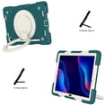 thumbnail image 4 of SaniMore for Samsung Galaxy Tab A8 (SM-X200/X205) Case with Pencil Holder, 3-Layer Protection Cover Built-in Shoulder & Handle Strap Kickstand Military Shockproof Protective Shell, Deep Green, 4 of 8