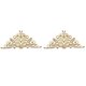 thumbnail image 2 of Qarigey 2 uds accesorio para la cabeza Lolita artesanía hecha a mano filigrana cuentas exquisitas DIY colgante decorativo moda mujer vestir Accesorios de disfraces Dorado B278 Qarigey AP016597-03, 2 of 6