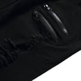 thumbnail image 5 of Men Ripped Skinny Jeans Zipper Destroyed Denim Pencil Pants, 5 of 5