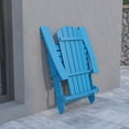 thumbnail image 6 of Flash Furniture Charlestown All-Weather Poly Resin Indoor/Outdoor Folding Adirondack Chair in Blue, 6 of 9