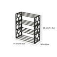 thumbnail image 3 of Shoe Rack Shoe Rack Storage Organizer With 4 Tiers Metal Shelves For Bedroom Closet Entry Dorm Room, 3 of 8