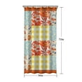thumbnail image 5 of Pioneer Colorful Floral Shower Curtain for Bathroom Home Decor Bathtubs Waterproof Fabric Curtain with 7 Hooks 36x72in, 5 of 6