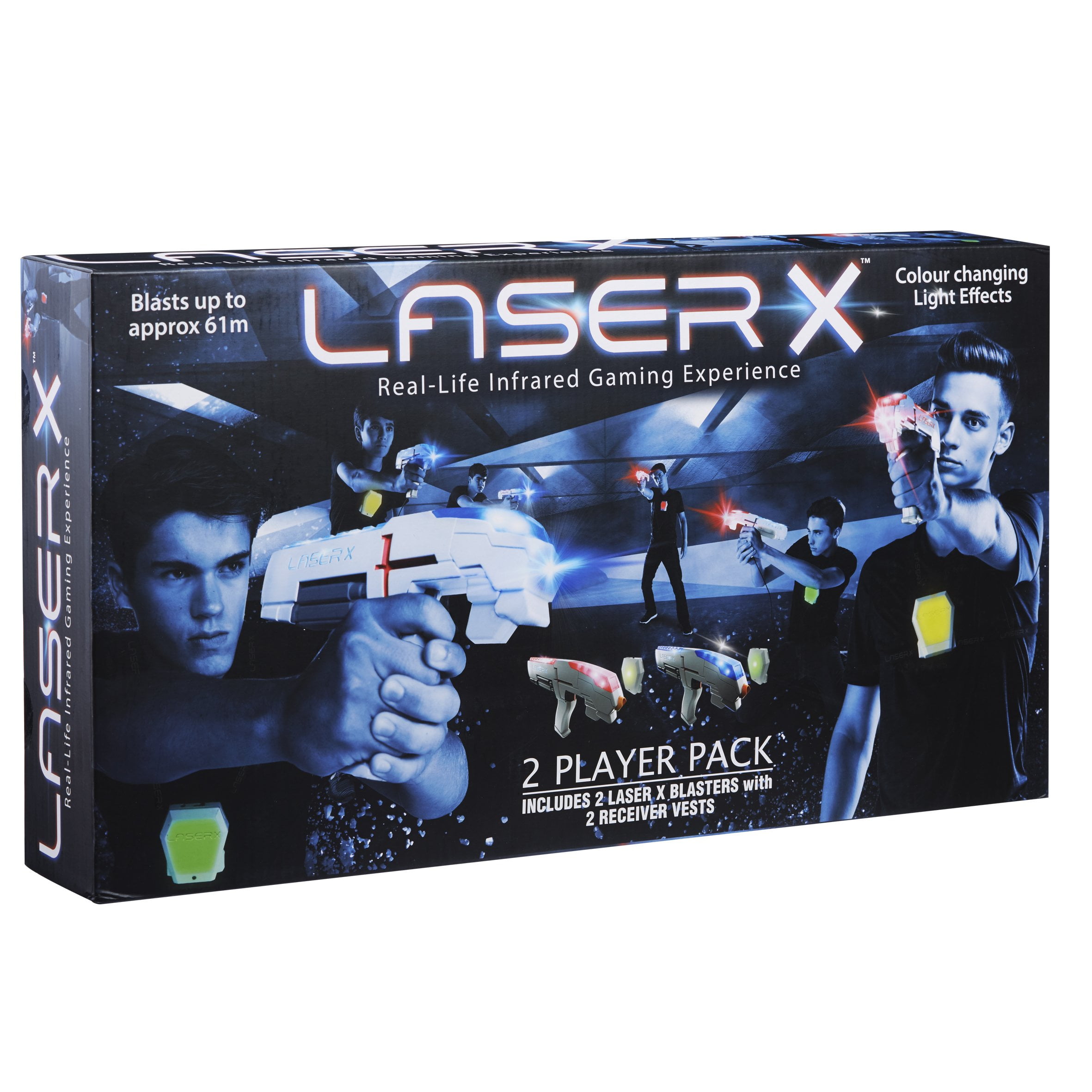 Lot Of Two LASER X Toy Lazer Tag Gaming Gun Indoor/Outdoor 