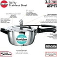 thumbnail image 6 of Hawkins 3.5 Liter Triply Stainless Steel Pressure Cooker, Inner Lid Cooker, 6 of 9