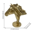 thumbnail image 2 of Creative Art Retro Small Horse Head Ornament,Resin Statue Ornaments,Abstract Style Sculptures,Living Room Dining Desk Decorations,Bookshelf Decorative Objects,Office Decor(8.3 Inch), 2 of 6