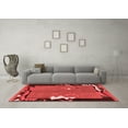 thumbnail image 3 of Ahgly Company Machine Washable Indoor Rectangle Abstract Red Modern Area Rugs, 5' x 7', 3 of 4