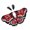 Red White Black, variant on Comfortable Polyester Halloween Costume Accessory With Moth Butterfly Decoration Elegant Cosplay Accessories
