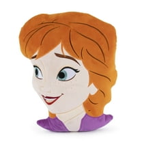 Frozen Elsa and Ana Reversible Decorative Pillow, Polyester Velboa, Multicolor, Disney