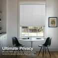 thumbnail image 4 of Chicology 84"W x 36"H White Blackout Cordless Vinyl Mini Window Blinds 1" Slats, 4 of 7