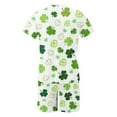 thumbnail image 4 of Wyzesi Sweat Pantsuit Men Plus St Patrick's Day Men's T Shirt Set 2 Printed Button Down Shirts and Shorts Style 2 Shorts Suit Men with Pockets Running Shorts Suit Men with Liner, 4 of 5