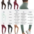 thumbnail image 3 of CHUMUD Compression Leggings for Women High Waist Tummy Control Leggings No Front Seam Workout Yoga Pants, 3 of 5