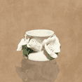 thumbnail image 1 of Ceramic Floral Incense Burner Wick, 1 of 1