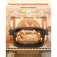 thumbnail image 4 of VEVOR Enameled Cast Iron Dutch Oven, 3.8 Quart Pot with Lid and Dual Handles, Heavy-Duty Durable Cookware Pan, Oven Induction Compatible up to 500℉, for Braising,Stews,Roasting,Bread Baking,Black, 4 of 7