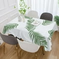 thumbnail image 5 of Tropical Palm Leaves Rectangle Tablecloth, Dust Proof Anti Wrinkle Wipeable Table Cloth Tabletop foration of Dinner Kitchen Wedding Holiday Party 54"x54" Decor Gift, 5 of 7
