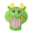 thumbnail image 2 of Breathable Plush Dragon Hat Cute Headdress for Night Event Holiday Halloween Green, 2 of 7