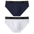 thumbnail image 2 of TANBOM Men's Backless Briefs Modal Cotton Underwear Blue/White XL 2-Pack, 2 of 6