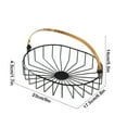 thumbnail image 3 of CQCYD under $5 Wire Basket Wire Storage Baskets Wire Baskets Organizing with Handles Wire Basket Pantry Organization and Storage Metal Wire Food Storage Basket for Kitchen, Cabinets, 3 of 6