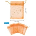 thumbnail image 2 of REGALWOVEN Moon Star Printed Organza Bag, Mini Pouches for Jewelry, Candy, Perfume, Cosmetics Orange 4.72"x3.5", 2 of 6